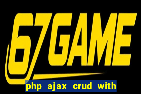 php ajax crud with datatables and bootstrap modals